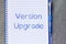 Version upgrade write on notebook