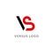 Versus letters logo. Flat competition concept design emblem. Versus icon