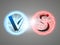 Versus Logo. VS Vector Letters Illustration. Competition Icon. Fight Symbol.