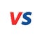 Versus VS letters fight. Versus text brush painting letters. Vector illustration