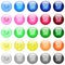 Vertical adjustment icons in color glossy buttons