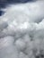 Vertical Airplane View of Clouds