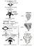 Vertical anatomy drawing and text of the sacrum, from the 19th century