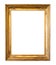 Vertical ancient golden wide picture frame cutout