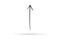 Vertical arrow draw doodle brush sketch cartoon isolated on whit