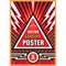 Vertical art poster template in heavy power style. National patriotism freedom vertical banner. Graphic design layout. Music