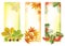 Vertical autumn banners