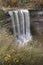 Vertical of Ball`s Falls in Ontario, Canada in fall