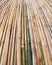 Vertical bamboo wall