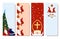 Vertical banner for the day of saint nicholas. Sinterklaas. Winter Christian holiday for children. St Nicholas