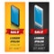 Vertical banners with smartphones