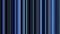 Vertical blue parallel lines moving from right to left on black background, seamless loop. Animation. Narrow neon