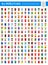 Vertical Bookmark Flag Icons - All World Vector