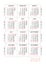 Vertical calendar for 2023 year. Simple calendar grid isolated on a white background, Sunday to Monday, business template. Yearly