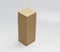 Vertical carton brown. Cardboard box of one tone.
