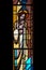 Vertical Christian Stained Glass Jesus