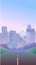 Vertical City Background ,vector illustration,Banner for your application