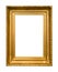 Vertical classic wide golden wooden picture frame