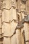 Vertical close-up picture of exterior Cathedral of Our Lady in Antwerp, UNESCO world heritage site in Belgium. Huge famous