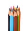 Vertical closeup color pencils