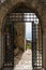 Vertical closeup shot of the gates of Caccamo Castle in Sicily, Italy