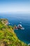 Vertical coastal summer landscape of Madeira