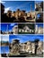 Vertical collage postcard of Carthage in Tunisia