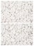 Vertical collage of white decorative gardening rocks