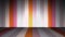 Vertical colorful stripes refract and form right angle, seamless loop. Animation. Abstract parallel wide lines of many