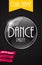 Vertical Dance Party Flyer Background with Place