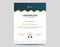 Vertical Dark Blue and Gold Waves Certificate Design