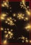 Vertical design with frame and multiple fireworks display, Vector Illustration