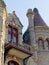 Vertical: Detail of The Bishops Palace, Galveston Island, Texas. High quality photo.