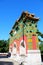 Vertical of the details of the Xiangshan Zongjing Dazhao temple in Beijing, China.