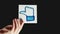 Vertical dislike icon hand rejecting thumb down