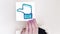 Vertical dislike icon subscriber hand thumb down