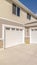Vertical Drive way and garage of modern two storey home