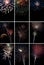 Vertical Fireworks Collage
