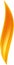 Vertical flame isolated. Stylized geometric and simple fire.