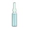 Vertical glass ampoule with cure 3D