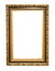 Vertical gold and black carved wood picture frame