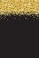 Vertical Gold Shimmer Sparkle on Black Background Vector 1