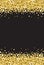 Vertical Gold Shimmer Sparkle on Black Background Vector 2