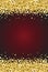 Vertical Gold Shimmer Sparkle on Burgundy Red Background Vector 1