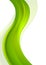 Vertical green waves bright design