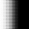 Vertical half tone pattern with dots - Monochrome halftone texture