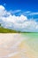 Vertical image of a deserted tropical beach at Coco Key in Cuba