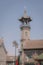 Vertical image of minaret of The Great Mosque of Hohhot, China