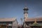 Vertical image of minaret of The Great Mosque of Hohhot, China