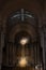 Vertical inside view of the altar of the Basilica de la Visitation, Annecy, France